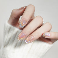HKM-442067 Colorful Cat Eye Laser Nail Polish for UV Gel, Acrylic, and Natural Nails - 12ml