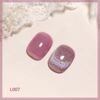 HKM-442067 Colorful Cat Eye Laser Nail Polish for UV Gel, Acrylic, and Natural Nails - 12ml