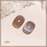 HKM-442067 Colorful Cat Eye Laser Nail Polish for UV Gel, Acrylic, and Natural Nails - 12ml
