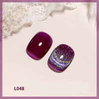 HKM-442067 Colorful Cat Eye Laser Nail Polish for UV Gel, Acrylic, and Natural Nails - 12ml