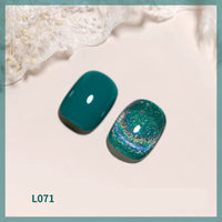 HKM-442067 Colorful Cat Eye Laser Nail Polish for UV Gel, Acrylic, and Natural Nails - 12ml