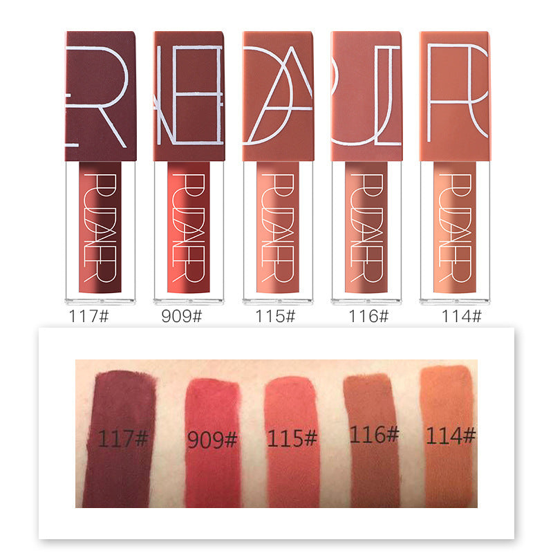 HKM-074451 Pumpkin Color Series Lip Gloss Set - 18.4 x 2.4 x 10.4 cm