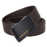 HKM-833363 Men's Simple Automatic Buckle First Layer Leather Belt - Model LY36-25641-5