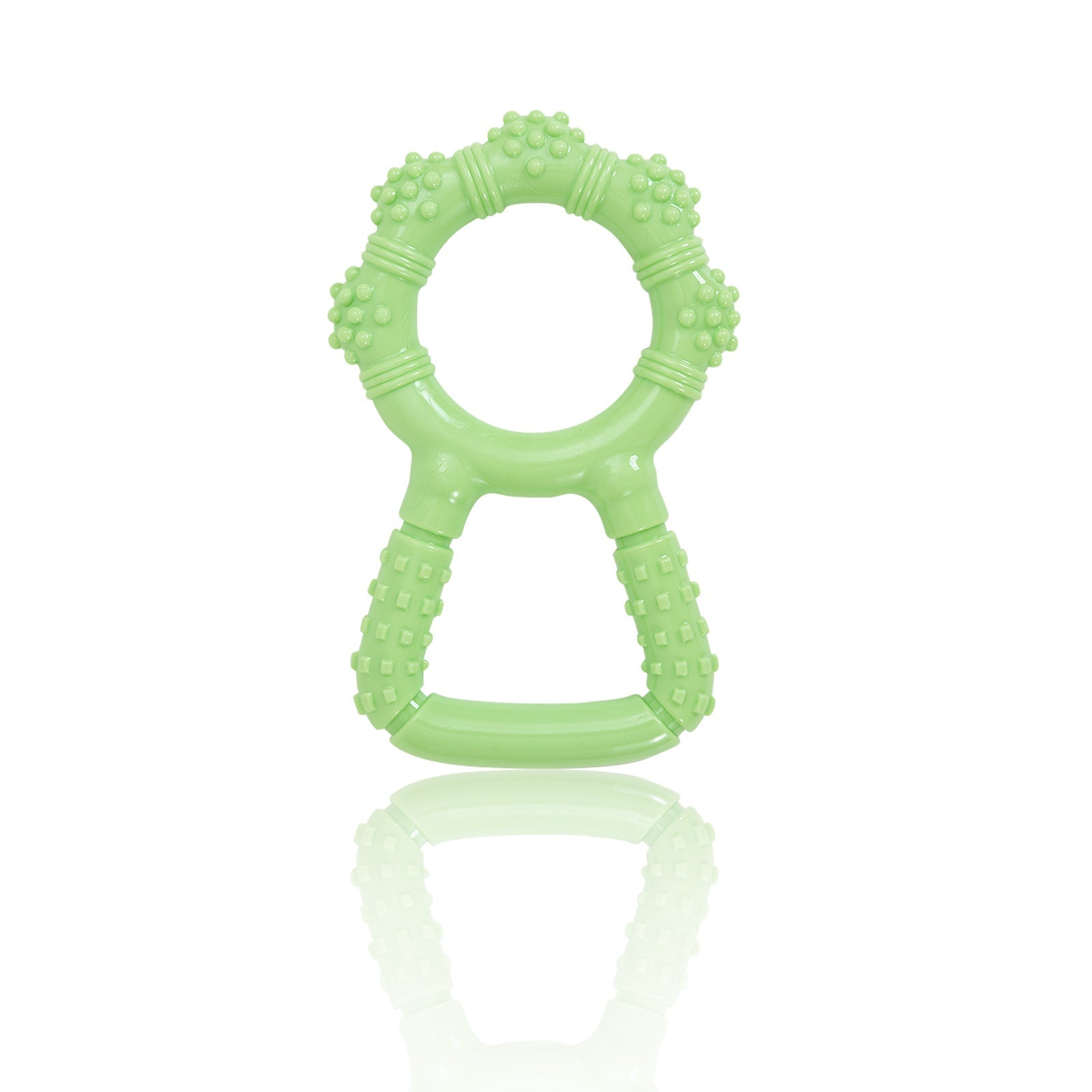 HKM-664403 Interactive Dog Chewing Toy with Teeth Grinding Stick and Pull Ring