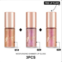 HKM-366227 Moisturizing Shimmer Lip Gloss - Intense Color & Shine, 7.5ml