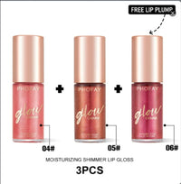 HKM-366227 Moisturizing Shimmer Lip Gloss - Intense Color & Shine, 7.5ml