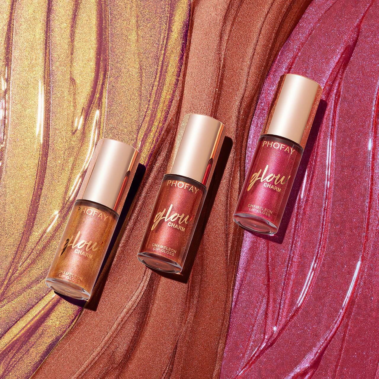 HKM-366227 Moisturizing Shimmer Lip Gloss - Intense Color & Shine, 7.5ml