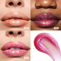 HKM-366227 Moisturizing Shimmer Lip Gloss - Intense Color & Shine, 7.5ml