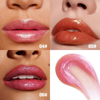 HKM-366227 Moisturizing Shimmer Lip Gloss - Intense Color & Shine, 7.5ml