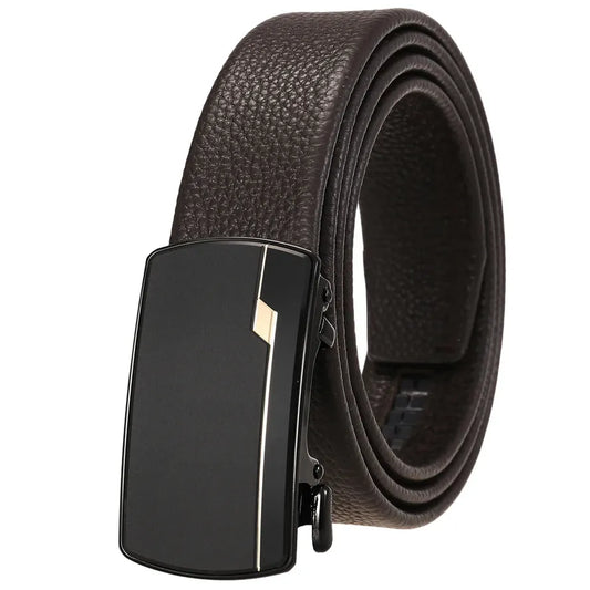 HKM-848019 Custom Leather Men's Belt in Cowhide - OEM Style, Adjustable Fit, Quality Craftsmanship