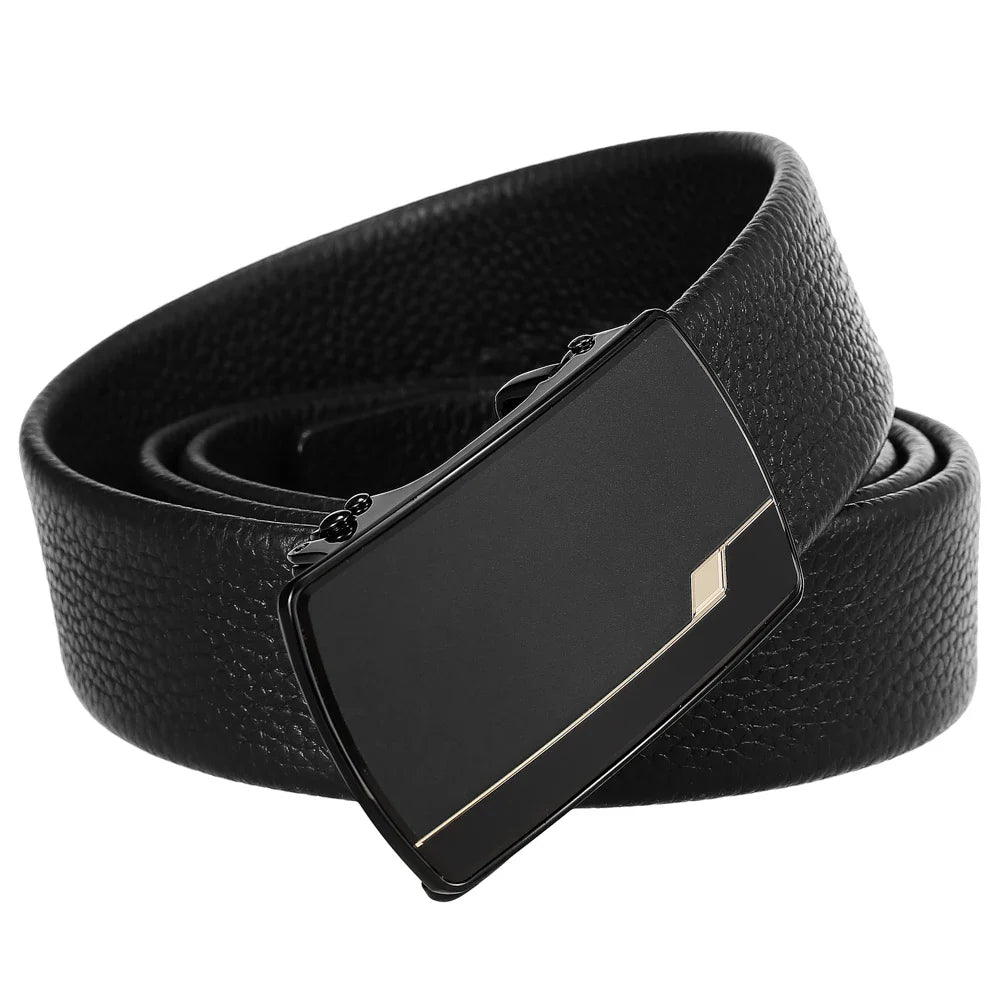 HKM-848019 Custom Leather Men's Belt in Cowhide - OEM Style, Adjustable Fit, Quality Craftsmanship