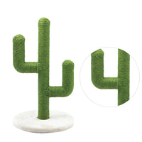 HKM-708499 Sisal Cactus Cat Climbing Frame for Scratching and Play - Green E1 Grade Wood & PVC Design
