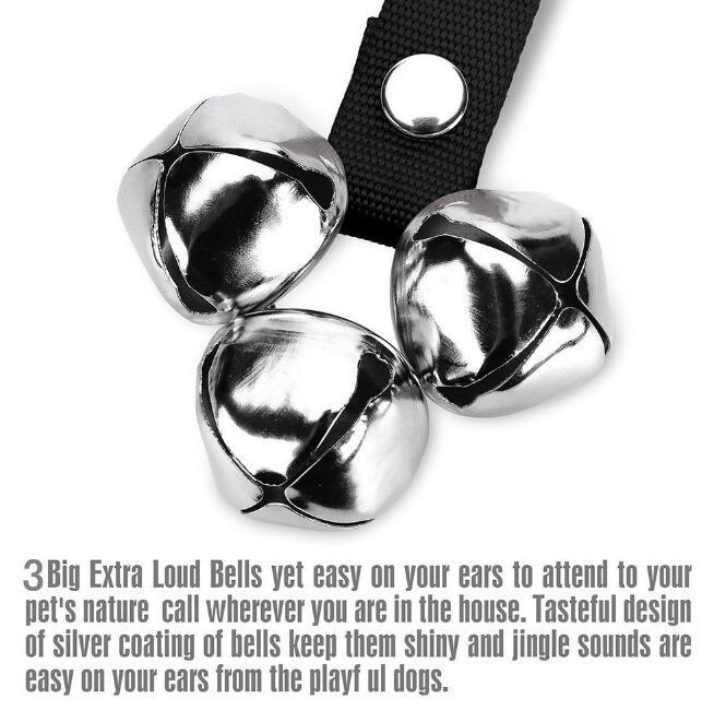 HKM-925395 Dog Training Doorbells with Adjustable Ropes for Housebreaking Clicker Training