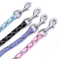 HKM-649427 Colorful Nylon Striped Braided Rope - Available in Multiple Thicknesses and Adjustable Lengths