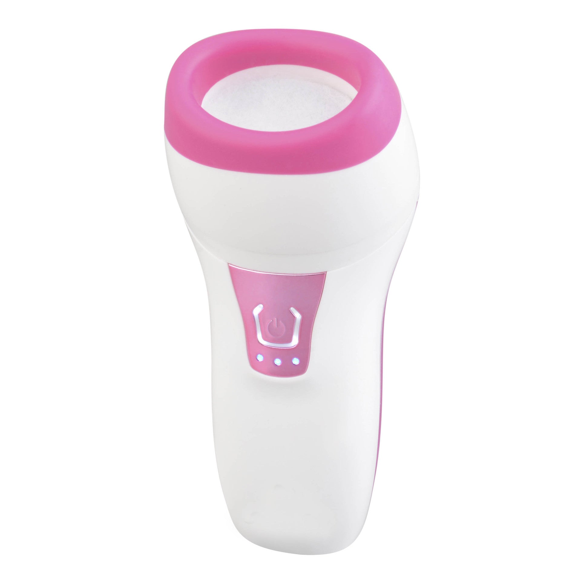 HKM-604179 Electric Automatic Silicone Lip Enricher - Curved Design, ABS Material, White & Rose Color