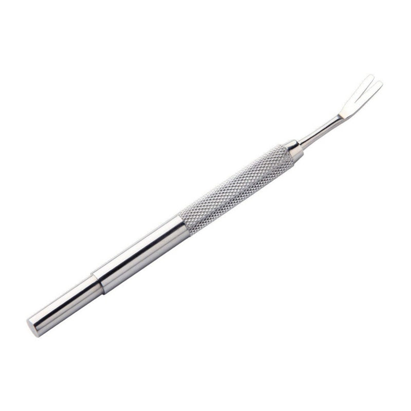 HKM-857427 Stainless Steel Pet Deworming Tool with Double Head Clip and Tick Fork
