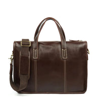 HKM-381075 Men's Retro Leather Messenger Bag for Casual and Business Use