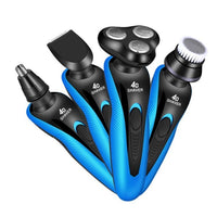 HKM-537491 Rechargeable Electric Multifunctional Rotary Shaver with Washable Design and 3-Head System