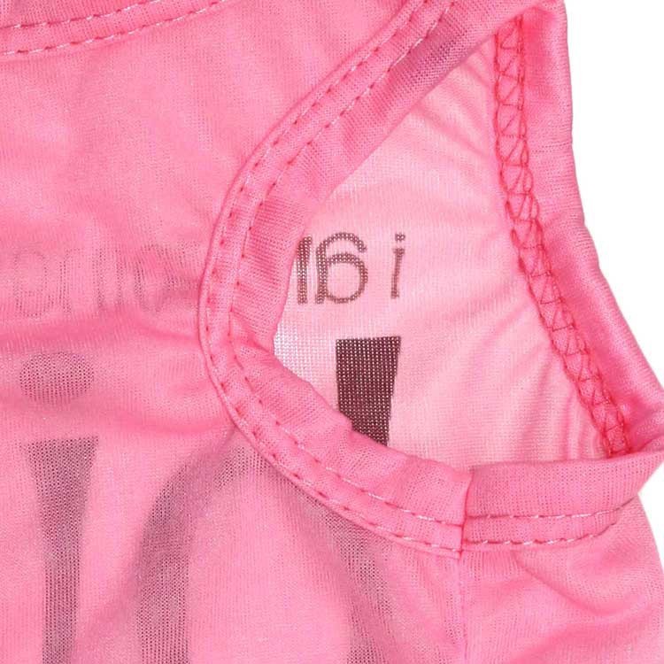 HKM-278483 Ultra-Thin Breathable Polyester Pet Vest in Pink and Blue, Sizes XS to L