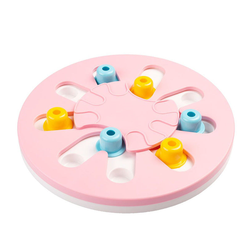 HKM-837267 Anti-Choke Pet Bowl - Durable ABS Material, Available in Blue, Pink, and Grey, Size 28 cm x 4 cm