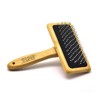 HKM-528595 Bamboo and Wood Air Cushion Needle Comb for Long-Haired Pets - Eco-Friendly Grooming Slicker Brush