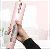 HKM-122771 Fully Automatic Wireless Curling Iron with LCD Display and Adjustable Temperature