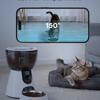 HKM-610387 Automatic Cat Feeder with 1080P HD Camera, Night Vision, 5G WiFi, Two-Way Audio, and 4L Capacity