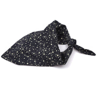 HKM-946515 Double Cotton Triangle Scarf for Dogs - Stylish Pet Accessory in Multiple Sizes