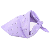 HKM-946515 Double Cotton Triangle Scarf for Dogs - Stylish Pet Accessory in Multiple Sizes
