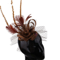 HKM-458131 Elegant Handmade Flower Hair Comb for Wedding Banquets and Special Events