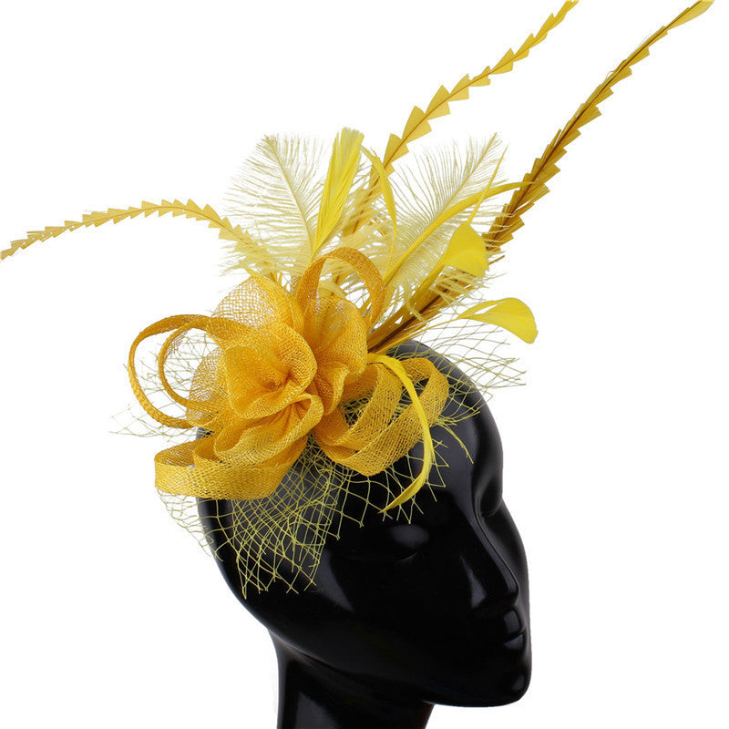 HKM-458131 Elegant Handmade Flower Hair Comb for Wedding Banquets and Special Events