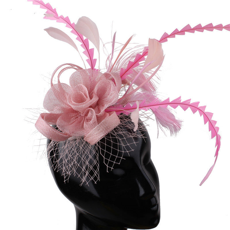 HKM-458131 Elegant Handmade Flower Hair Comb for Wedding Banquets and Special Events