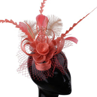 HKM-458131 Elegant Handmade Flower Hair Comb for Wedding Banquets and Special Events
