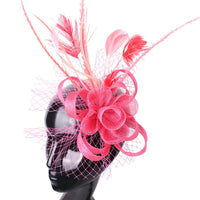HKM-458131 Elegant Handmade Flower Hair Comb for Wedding Banquets and Special Events