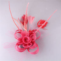 HKM-458131 Elegant Handmade Flower Hair Comb for Wedding Banquets and Special Events