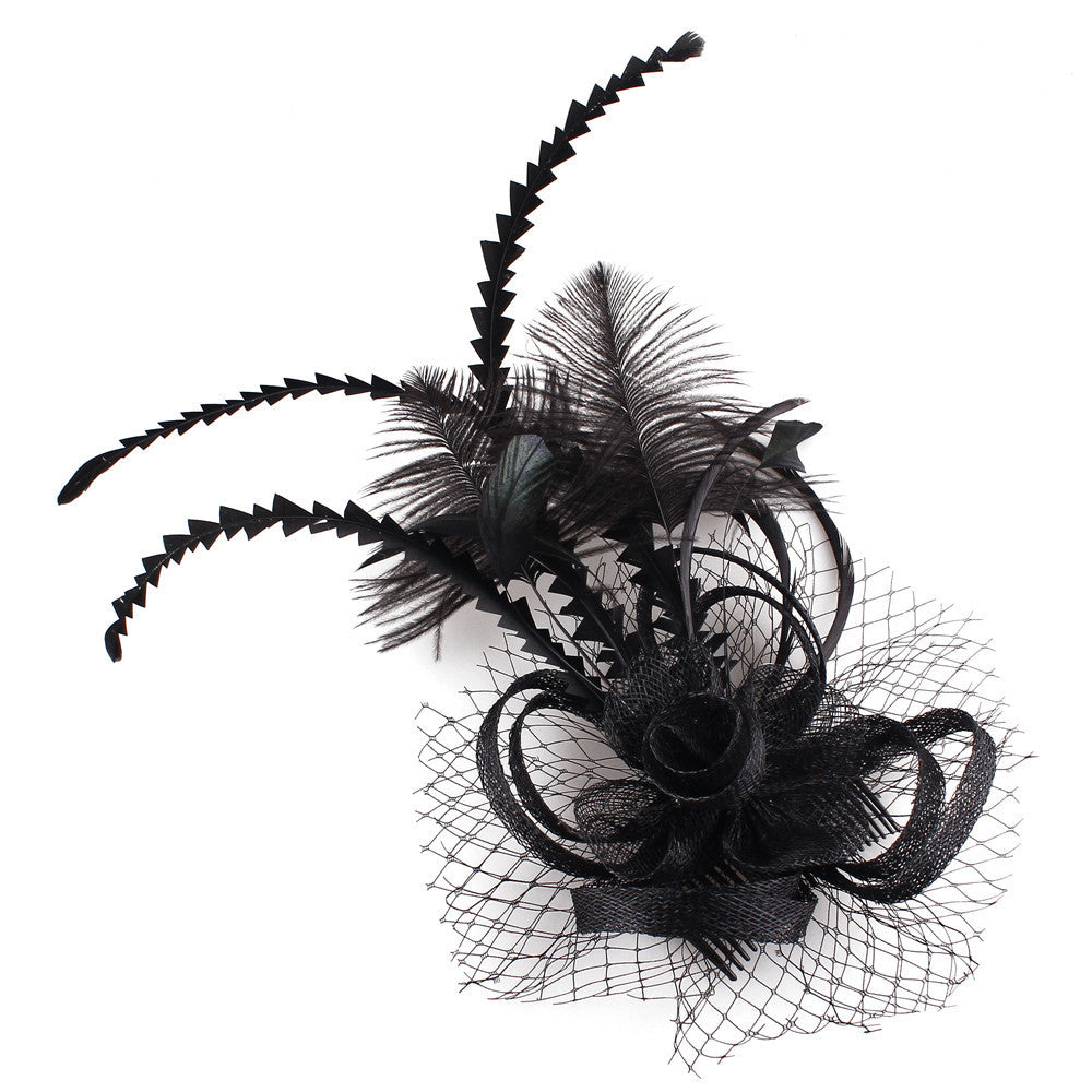 HKM-458131 Elegant Handmade Flower Hair Comb for Wedding Banquets and Special Events