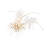 HKM-458131 Elegant Handmade Flower Hair Comb for Wedding Banquets and Special Events