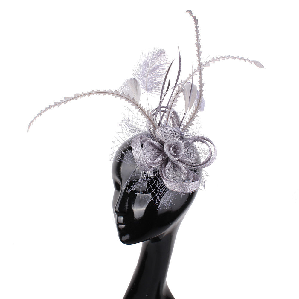 HKM-458131 Elegant Handmade Flower Hair Comb for Wedding Banquets and Special Events
