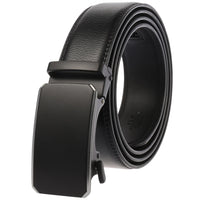 HKM-824467 Automatic Ratchet Buckle Cowhide Leather Belt for Men - Model LY36-22032-1