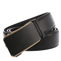 HKM-824467 Automatic Ratchet Buckle Cowhide Leather Belt for Men - Model LY36-22032-1
