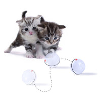 HKM-395347 USB Laser Cat Toy with Timer Function - Interactive Plastic Sounding Toy for Feline Fun