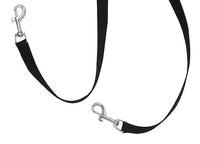HKM-447059 Dual Traction Rope Leash for Dogs - Black Nylon Pet Walking Tool