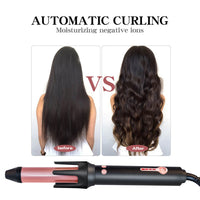 HKM-189075 Automatic Anti-Scald Wet and Dry Dual-Use Curling Iron with Tourmaline Ceramic Heat Conductor, 10 Temperature Settings