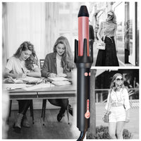 HKM-189075 Automatic Anti-Scald Wet and Dry Dual-Use Curling Iron with Tourmaline Ceramic Heat Conductor, 10 Temperature Settings