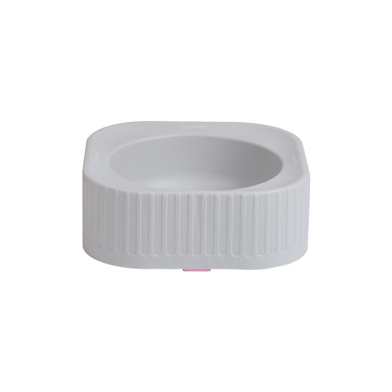 HKM-946771 Creative Magnetic Pet Bowl Feeder Set - Versatile Drinking Fountain, Feeder, or Water Dispenser in Pink, Blue, Gray, and White