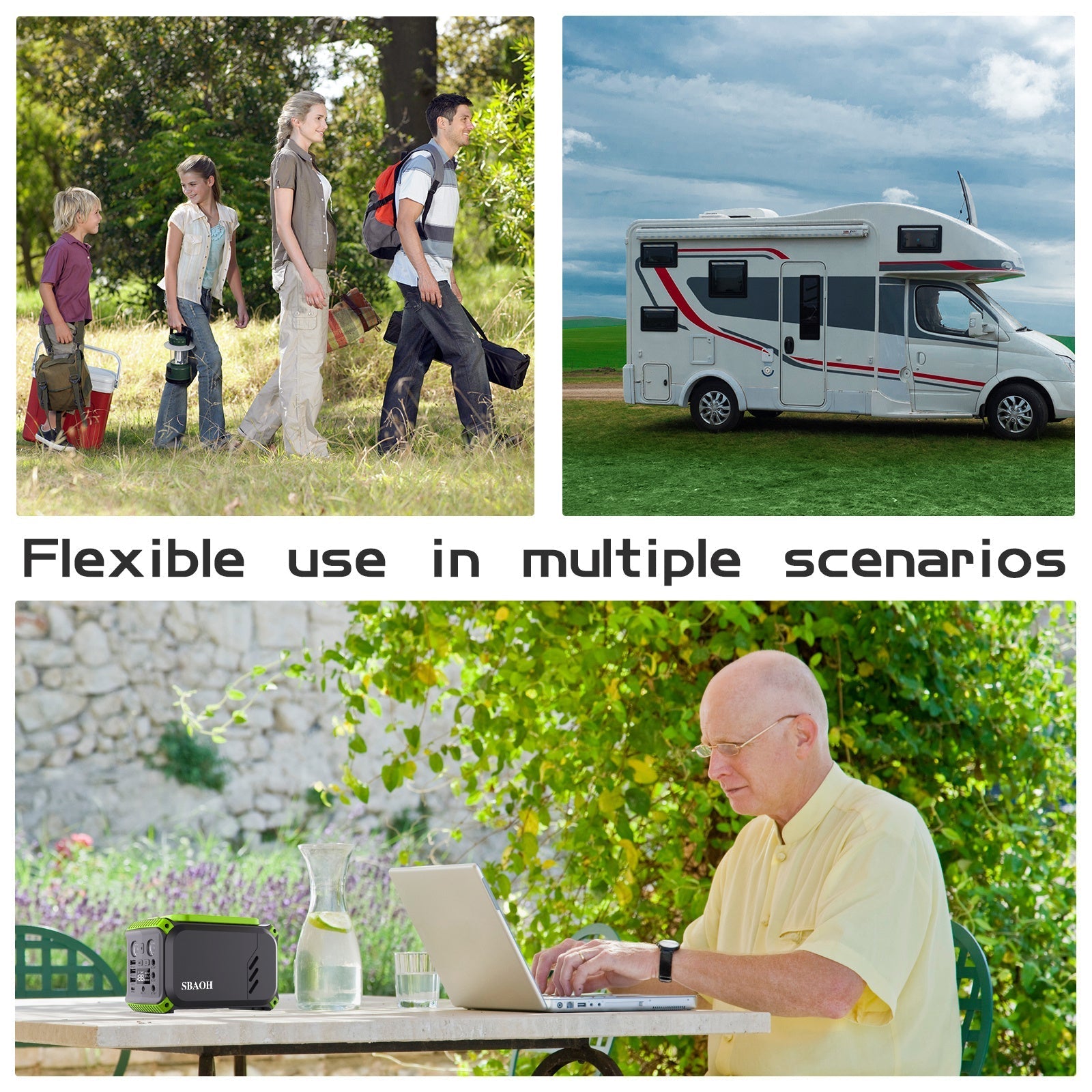 KTX-021267 Portable 110V Power Station, 148Wh Solar Generator, 40000mAh Battery Backup for Camping and Emergency Use