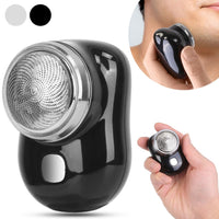 HKM-186259 Portable Electric Razor for Men - Mini USB Rechargeable Shaver for Dry Use, Ideal for Travel and Home