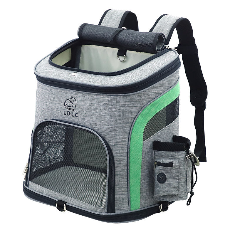 HKM-576787 Portable Oxford Cloth Pet Backpack for Cats and Dogs - Ideal for Travel and Outdoor Use