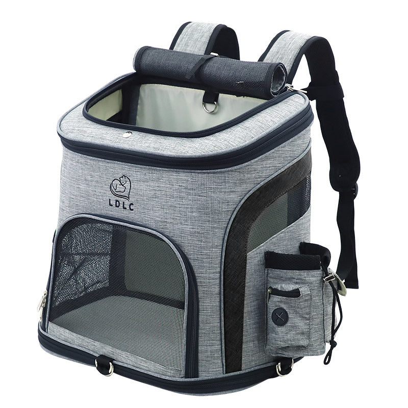 HKM-576787 Portable Oxford Cloth Pet Backpack for Cats and Dogs - Ideal for Travel and Outdoor Use
