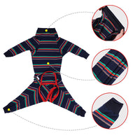 HKM-142291 Comfortable Four-Legged Dog Pajamas in Grey - High Elasticity, Multiple Sizes Available